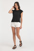 Jolene-Cropped Ruffle Tank